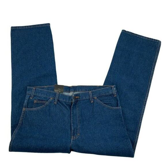 Dickies Jeans Men's Size 38X30 Relaxed Fit Straight Leg Blue Medium Wash Denim - Picture 7 of 11